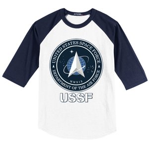 USSF Space Force Dept Of The Air Force Logo Baseball Sleeve Shirt