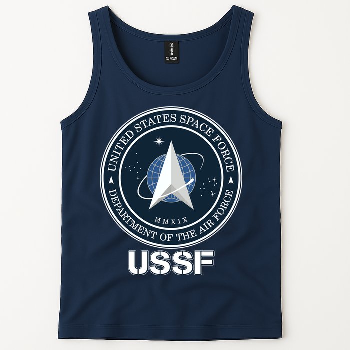 USSF Space Force Dept Of The Air Force Logo Tank Top