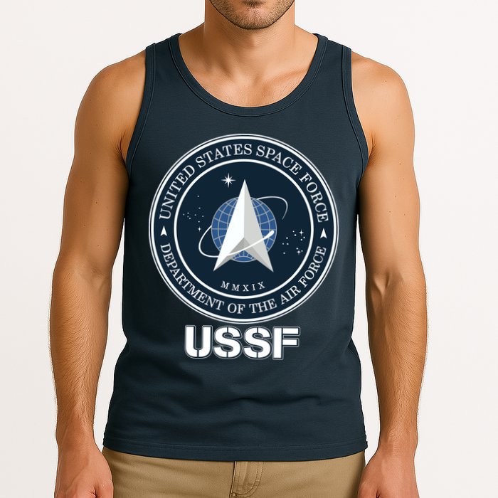 USSF Space Force Dept Of The Air Force Logo Tank Top