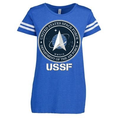 USSF Space Force Dept Of The Air Force Logo Enza Ladies Jersey Football T-Shirt