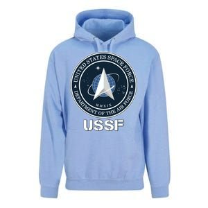 USSF Space Force Dept Of The Air Force Logo Unisex Surf Hoodie