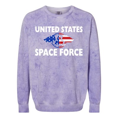 USSF United States Space Force Colorblast Crewneck Sweatshirt