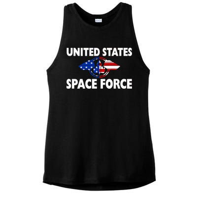 USSF United States Space Force Ladies PosiCharge Tri-Blend Wicking Tank