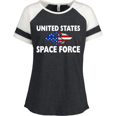 USSF United States Space Force Enza Ladies Jersey Colorblock Tee