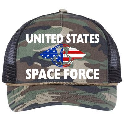 USSF United States Space Force Retro Rope Trucker Hat Cap