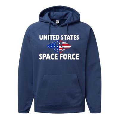 USSF United States Space Force Performance Fleece Hoodie