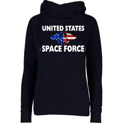 USSF United States Space Force Womens Funnel Neck Pullover Hood