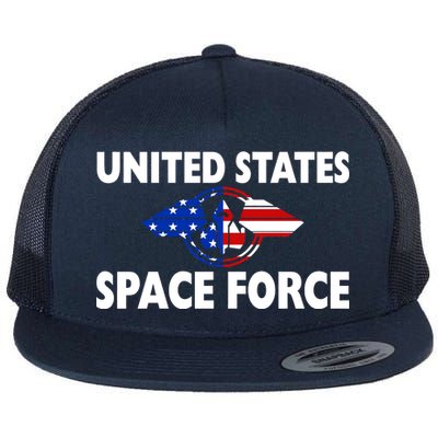 USSF United States Space Force Flat Bill Trucker Hat