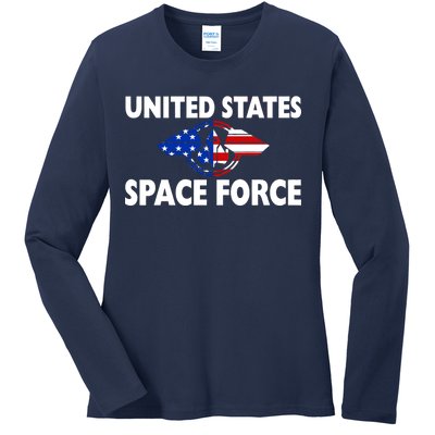 USSF United States Space Force Ladies Long Sleeve Shirt