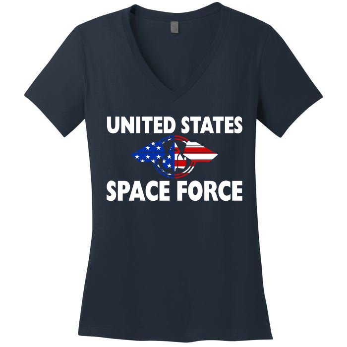 USSF United States Space Force Women's V-Neck T-Shirt