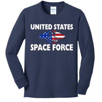 USSF United States Space Force Kids Long Sleeve Shirt