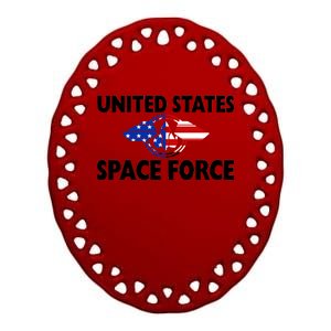 USSF United States Space Force Ceramic Oval Ornament