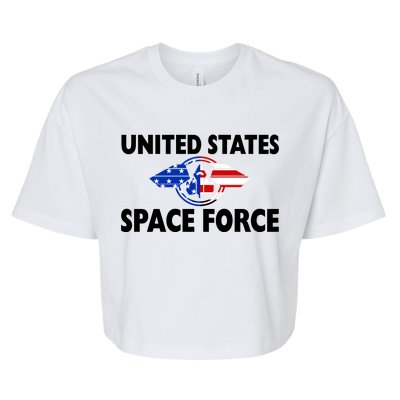 USSF United States Space Force Bella+Canvas Jersey Crop Tee