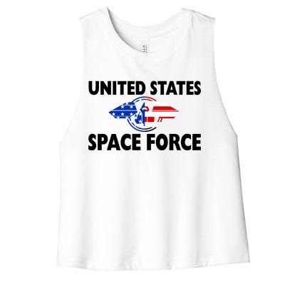 USSF United States Space Force Women's Racerback Cropped Tank