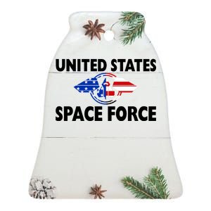 USSF United States Space Force Ceramic Bell Ornament