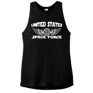 USSF United States Space Force Logo Ladies PosiCharge Tri-Blend Wicking Tank