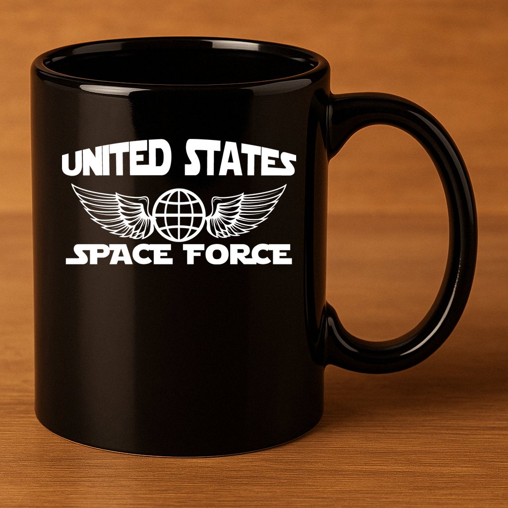 USSF United States Space Force Logo 11oz C Handle Ceramic Mug