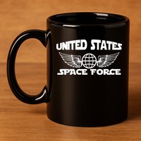 USSF United States Space Force Logo 11oz C Handle Ceramic Mug