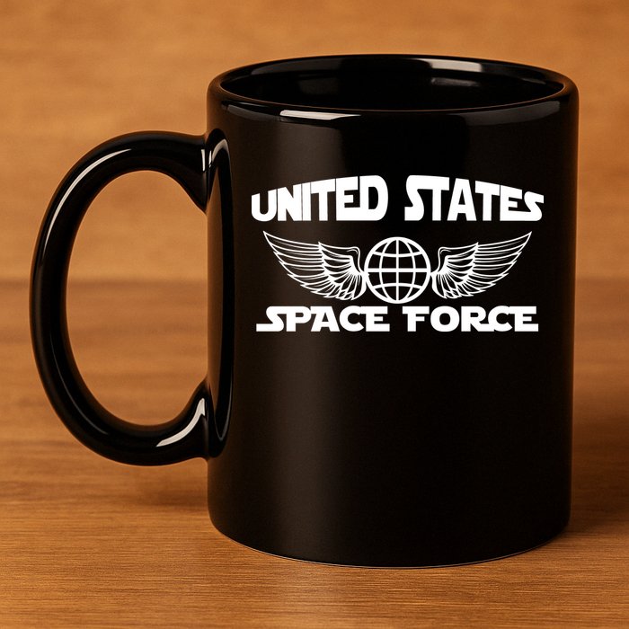 USSF United States Space Force Logo 11oz C Handle Ceramic Mug
