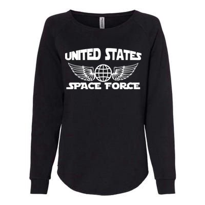 USSF United States Space Force Logo Womens California Wash Sweatshirt