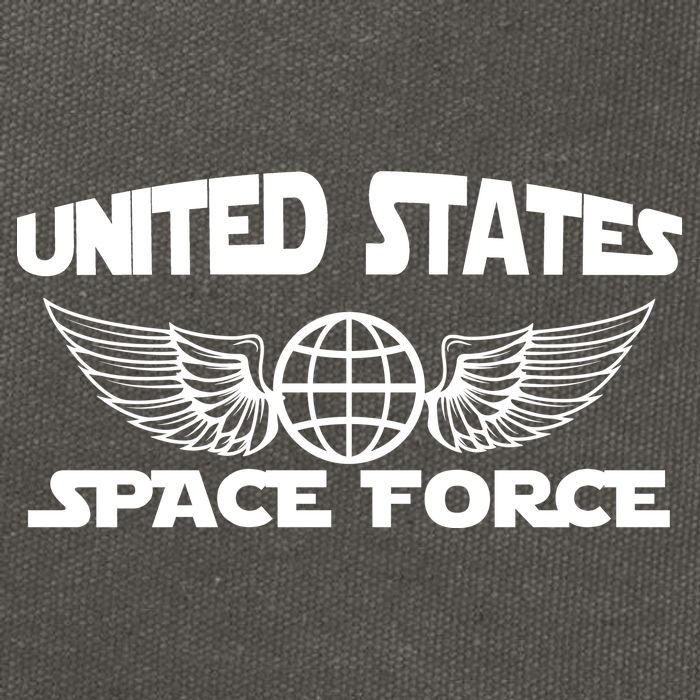 USSF United States Space Force Logo Cotton Canvas Backpack