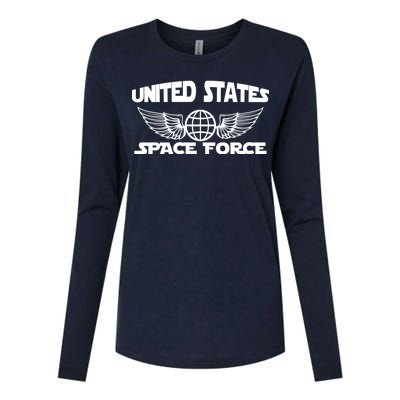 USSF United States Space Force Logo Womens Cotton Relaxed Long Sleeve T-Shirt