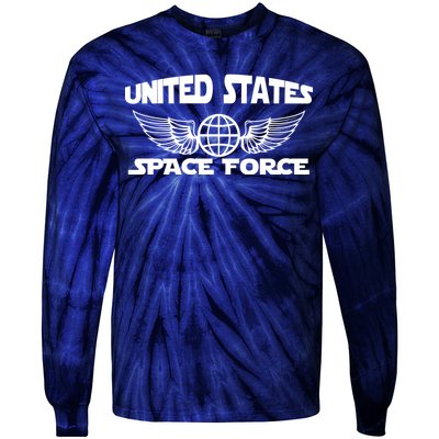 USSF United States Space Force Logo Tie-Dye Long Sleeve Shirt