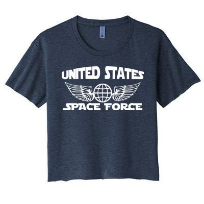 USSF United States Space Force Logo Women's Crop Top Tee