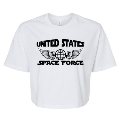 USSF United States Space Force Logo Bella+Canvas Jersey Crop Tee