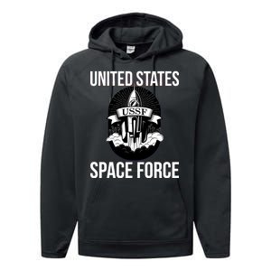 USSF United States Space Force Rocket Blast Performance Fleece Hoodie