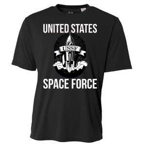 USSF United States Space Force Rocket Blast Cooling Performance Crew T-Shirt