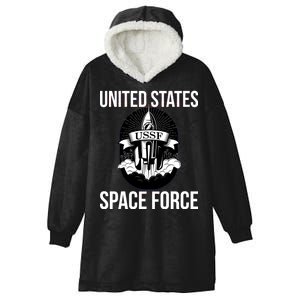 USSF United States Space Force Rocket Blast Hooded Wearable Blanket