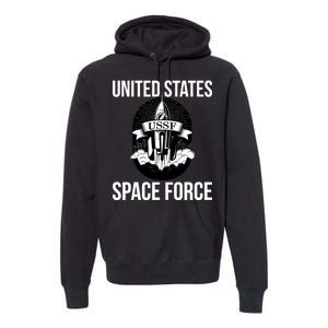 USSF United States Space Force Rocket Blast Premium Hoodie