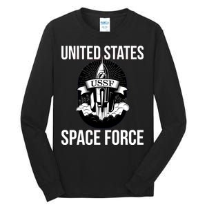 USSF United States Space Force Rocket Blast Tall Long Sleeve T-Shirt