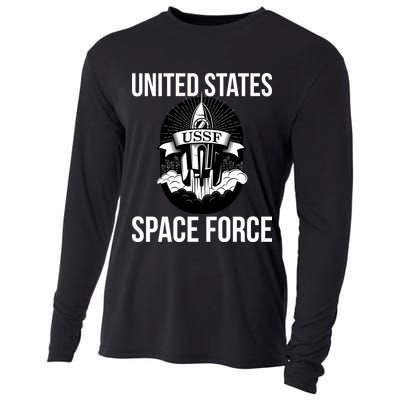 USSF United States Space Force Rocket Blast Cooling Performance Long Sleeve Crew