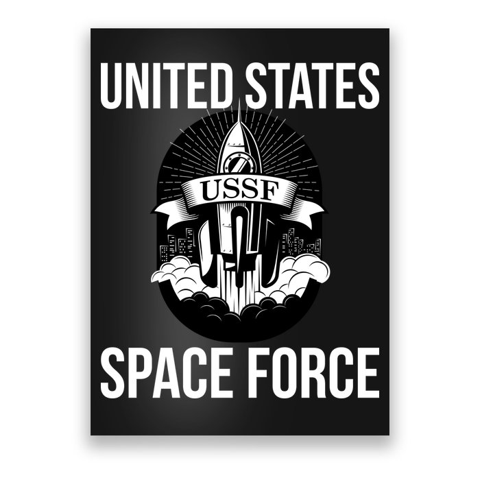 USSF United States Space Force Rocket Blast Poster