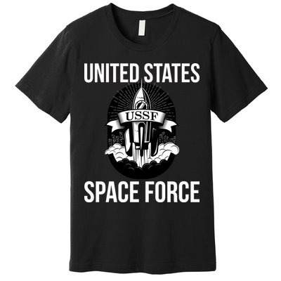 USSF United States Space Force Rocket Blast Premium T-Shirt