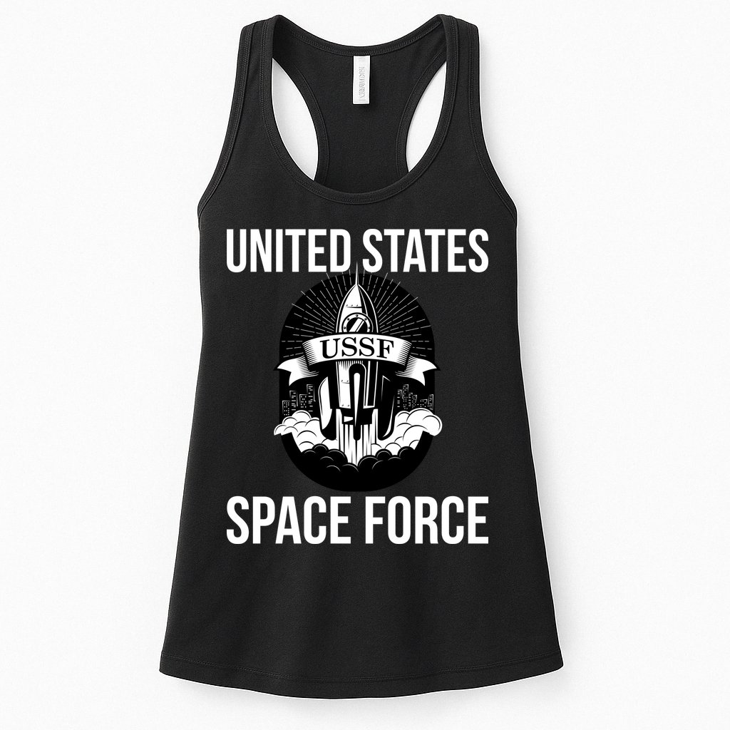 USSF United States Space Force Rocket Blast Womens Tank Top