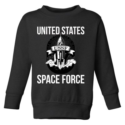 USSF United States Space Force Rocket Blast Toddler Sweatshirt