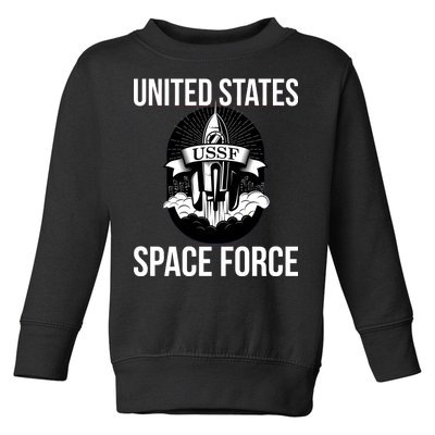 USSF United States Space Force Rocket Blast Toddler Sweatshirt