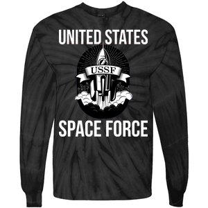 USSF United States Space Force Rocket Blast Tie-Dye Long Sleeve Shirt