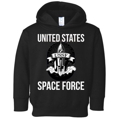 USSF United States Space Force Rocket Blast Toddler Hoodie