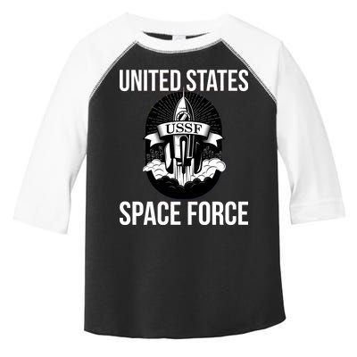 USSF United States Space Force Rocket Blast Toddler Fine Jersey T-Shirt