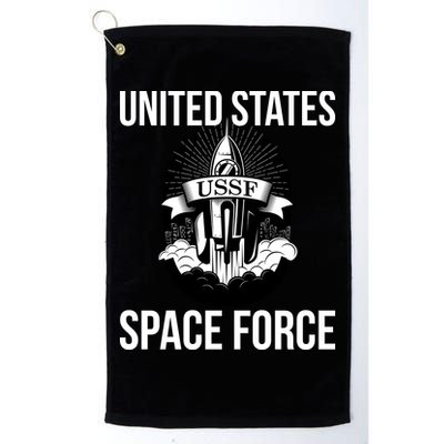 USSF United States Space Force Rocket Blast Golf Towel
