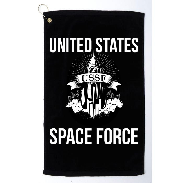 USSF United States Space Force Rocket Blast Golf Towel