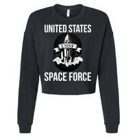USSF United States Space Force Rocket Blast Cropped Pullover Crew