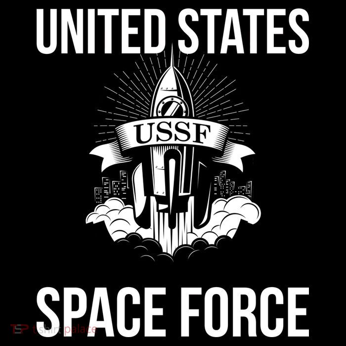 USSF United States Space Force Rocket Blast Womens T-Shirt
