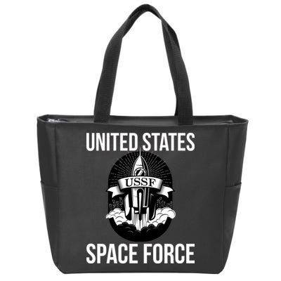 USSF United States Space Force Rocket Blast Zip Tote Bag