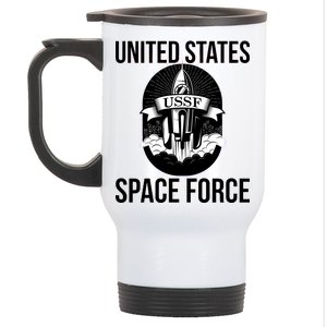 USSF United States Space Force Rocket Blast Stainless Steel Travel Mug