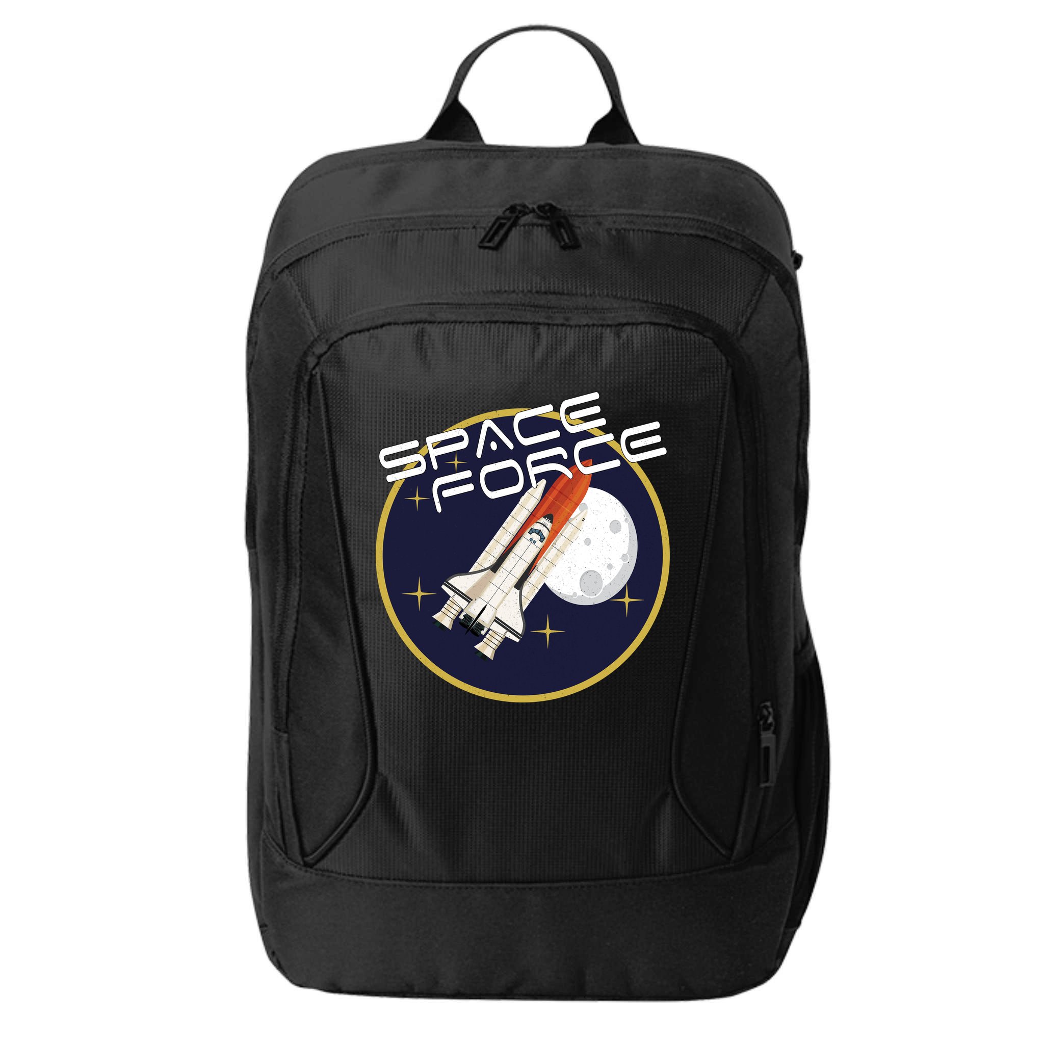USSF United States Space Force Rocketship Emblem City Backpack
